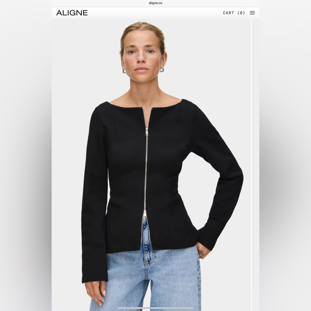 Brand New Fall 2025 Aligne Black Women's Top